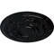 Ekena Millwork Darnay Ceiling Medallion (Fits Canopies up to 7 1/4"), Hand-Painted Jet Black, 29 1/4"OD x 2"P CM29DABLF - alternate 2